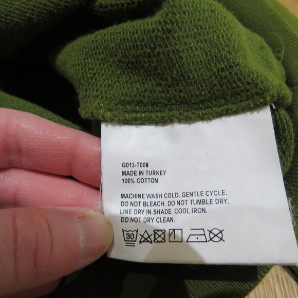 GOSHA RUBCHINSKIY Double Sleeve Flag Print Hoodie Green Street Casual Avant Gard - Picture 15 of 15